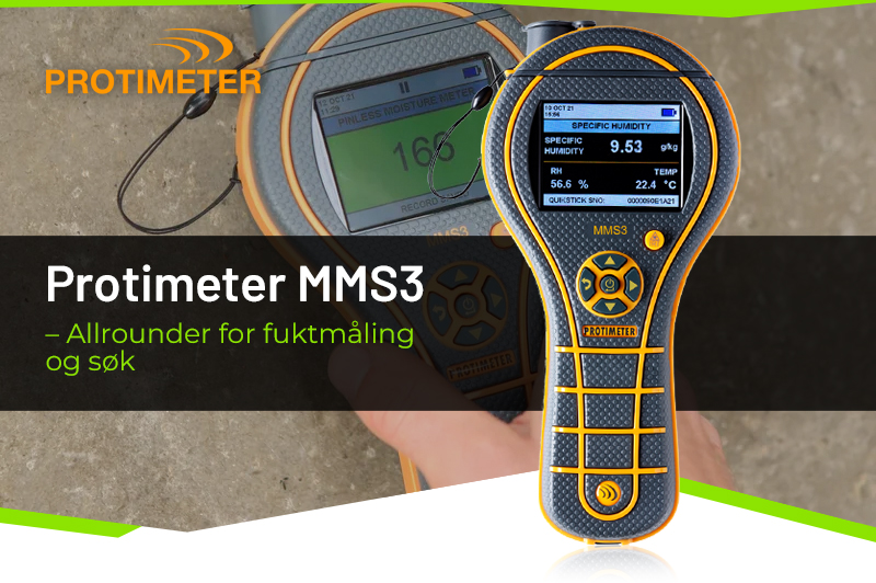 Velkommen til den nye MMS3 – Allrounder for fuktighetsmåling og søk