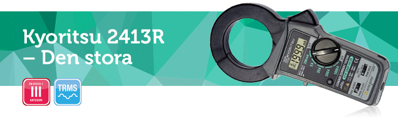 Kyoritsu 2413R – Digital tångamperemeter till läckströmsmätning
