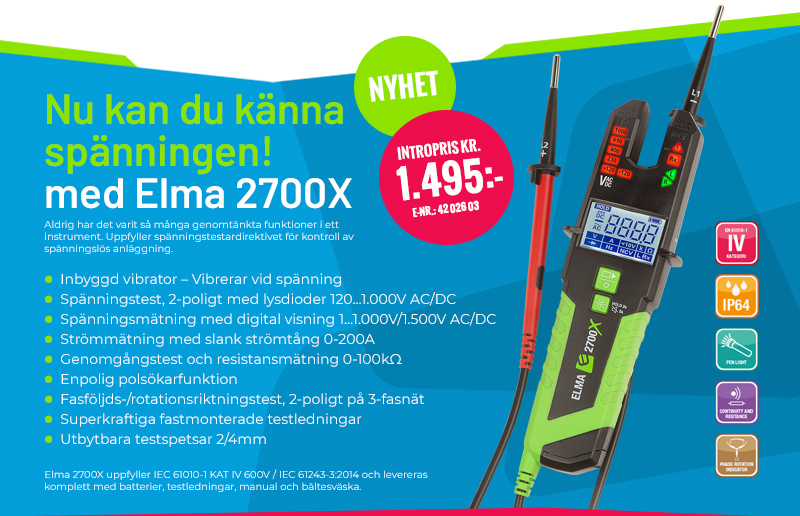 Elma 2700X Elektrisk Testare