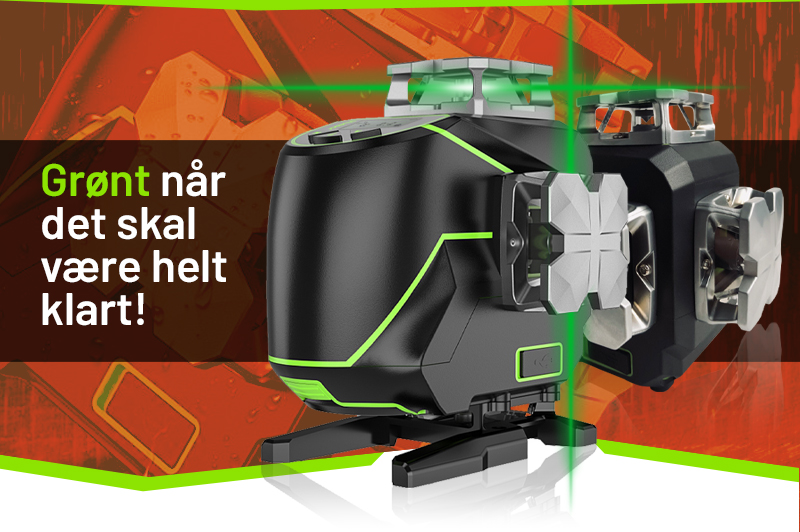 Grønt når det skal være helt klart!  Elma linjelaser-serien udvides med nye modeller