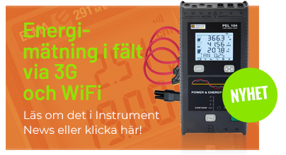 PEL104 med MA193-350 tänger, energianalys med simkort Kommunicera och analysera elektrisk förbrukning och motordrift