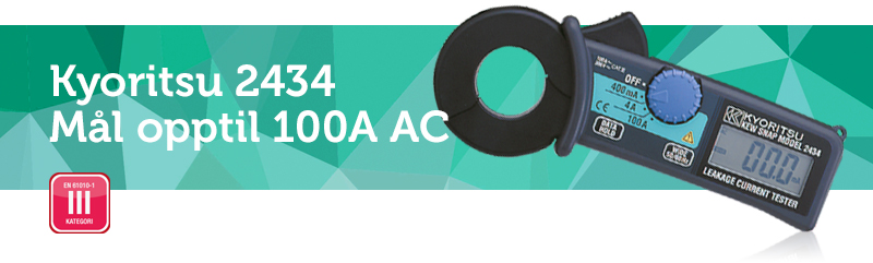 Kyoritsu 2434 – Lekkasjestrømtang 100A AC