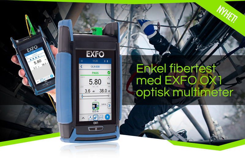Enkel fibertest med EXFO OX1 optisk multimeter