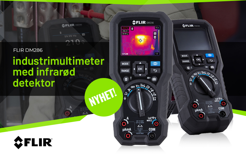 FLIR DM 286 industrimultimeter med infrarød detektor