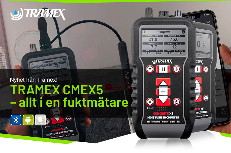 Nyhet från Tramex! – Tramex CRMX5 – Allt i en fuktmätare