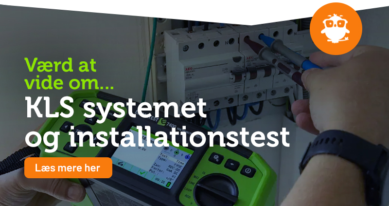 Vores anbefaling til test af RCD i henhold til DS/HD 60364