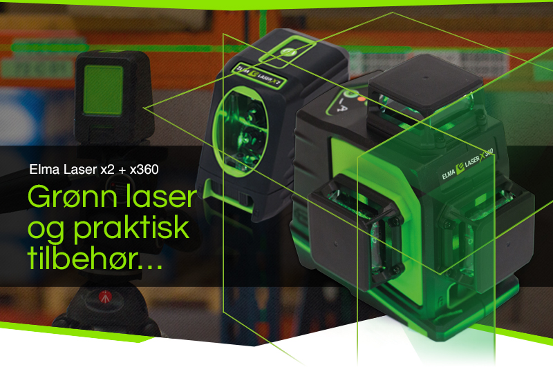 Grønn laser og praktisk tilbehør...