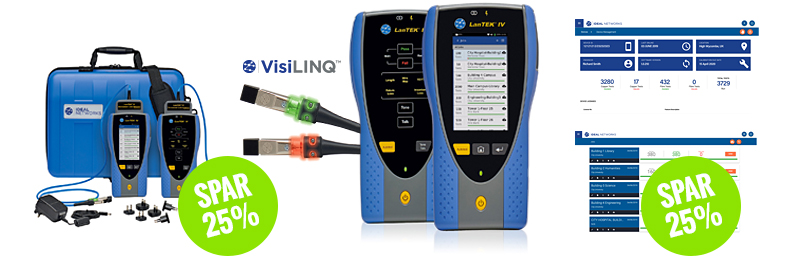 Hvor raskt tester du? Med LanTEK IV tester du på kun 7 sekunder!!!
