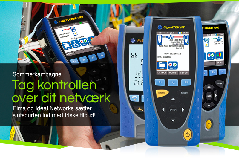 Sommerkampagne – Køb SignalTek NT eller LanXplore Pro og få en ekstra tester med i pakken.