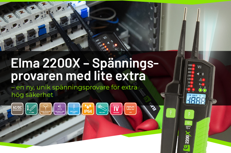 Elma 2200X Spänningsprovare