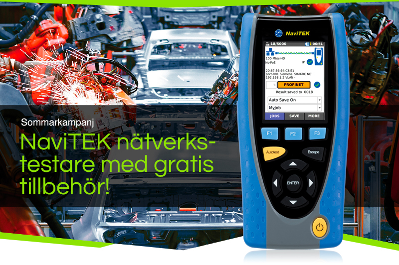 Sommerkampagne – Navitek Netværkstester med gratis tilbehør