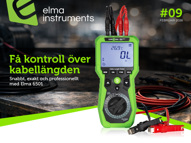 Få kontroll över kabellängden – Snabbt, exakt och professionellt med Elma 6501