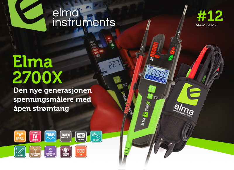 Elma 2700X – Den nye generasjonen spenningsmålere med åpen strømtang