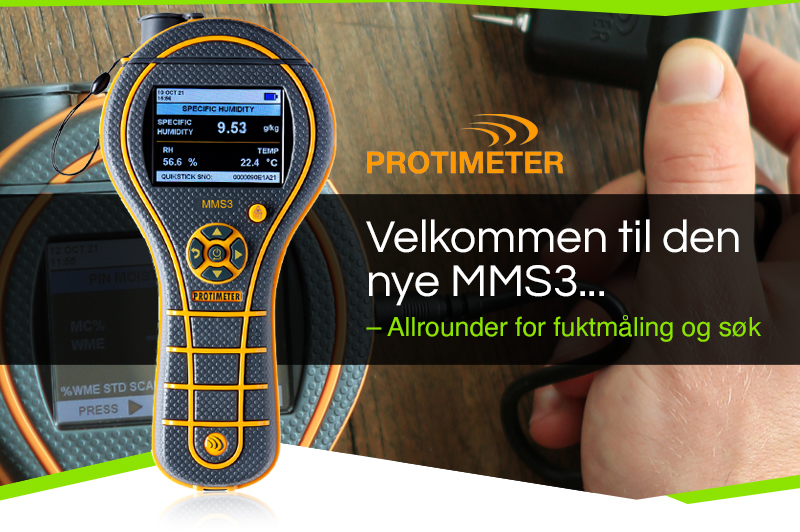 Velkommen til den nye MMS3 – Allrounder for fuktighetsmåling og søk