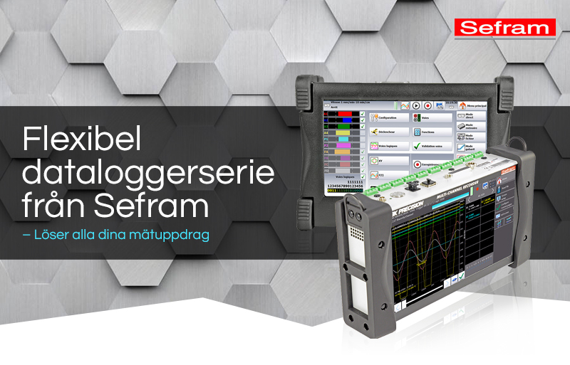 Flexibel dataloggerserie från Sefram – Löser alla dina mätuppdrag