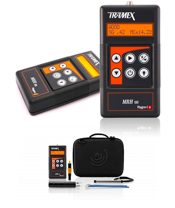 Tramex MRH for måling i træ og beton, inkl. taske
