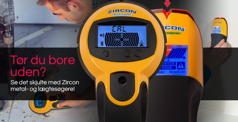 Tør du bore uden - Se det skjulte med Zircon metal- og lægtesøgere!