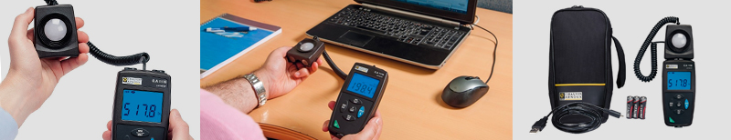 CA1110 - Luxmeter med loggefunktion og stor hukommelse Klasse C luxmeter med ekstern sensor
